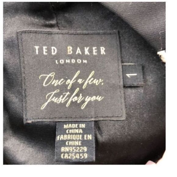 Ted Baker London Women’s Size 0 Ornate Paisley Ruffle Dress Black Fit and Flare - Picture 10 of 15